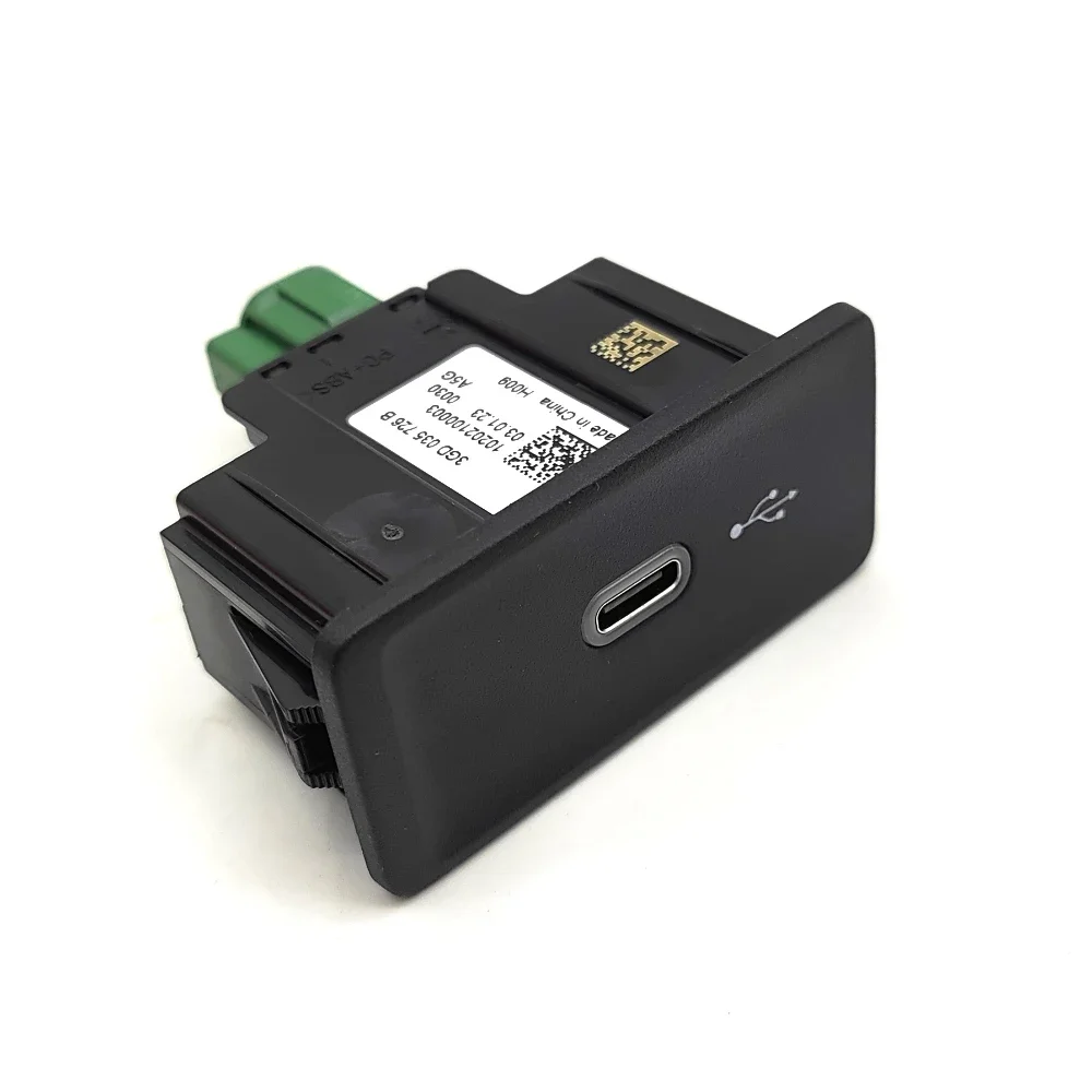 

For MQB Arteon Passat B8 B8.5 B9 USB Type-C external Phone Power Interface 3GD035726B 3GD035726 3GD 035 726 B