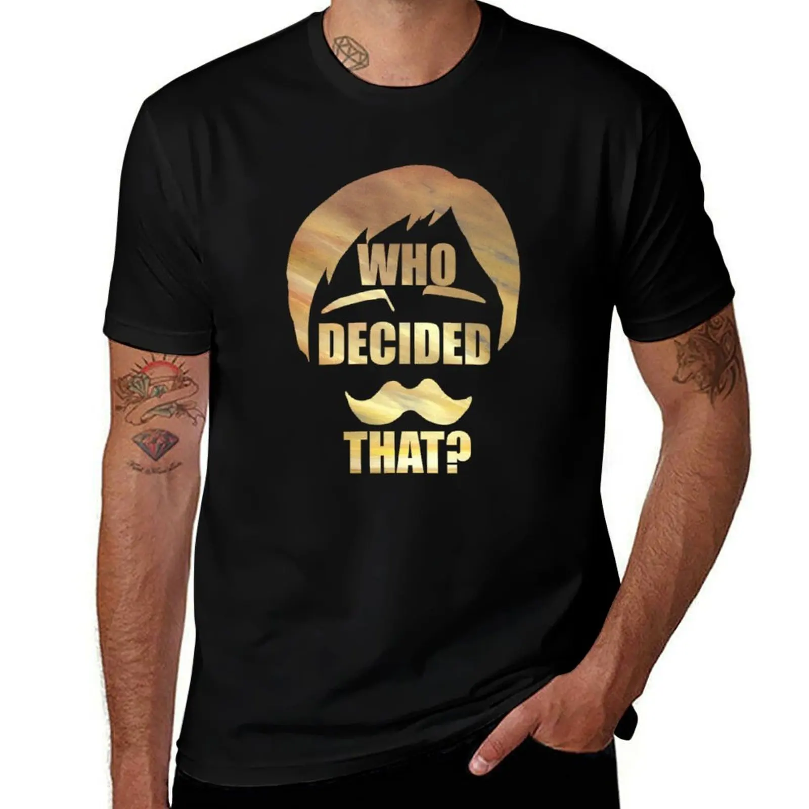Who Decided That T-Shirt Plus Size Loose Fit T-Shirt