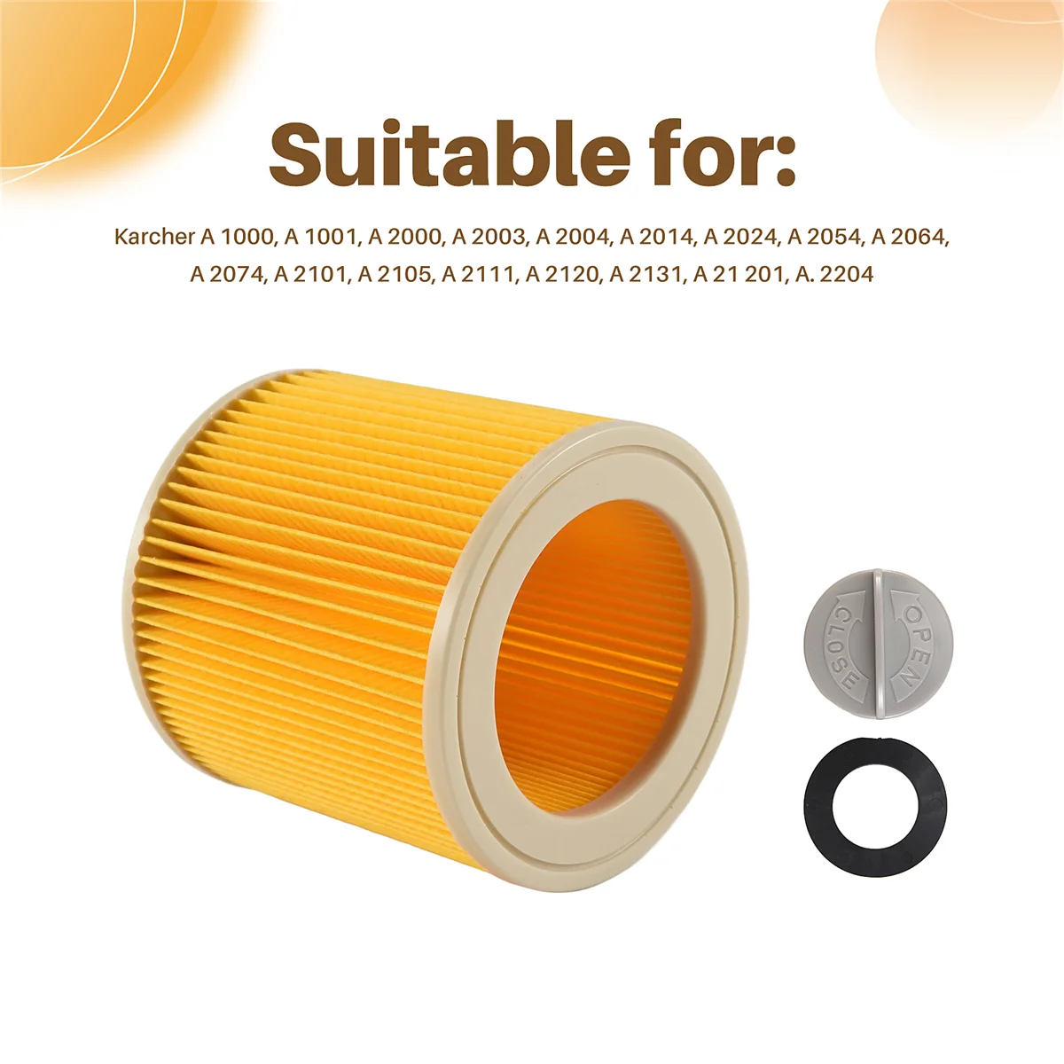 3 шт. картриджный фильтр для пылесоса Karcher WD3 Premium WD2 WD3 WD1 MV3 MV2 WD 3 P Удлинительный комплект против тонкой пыли