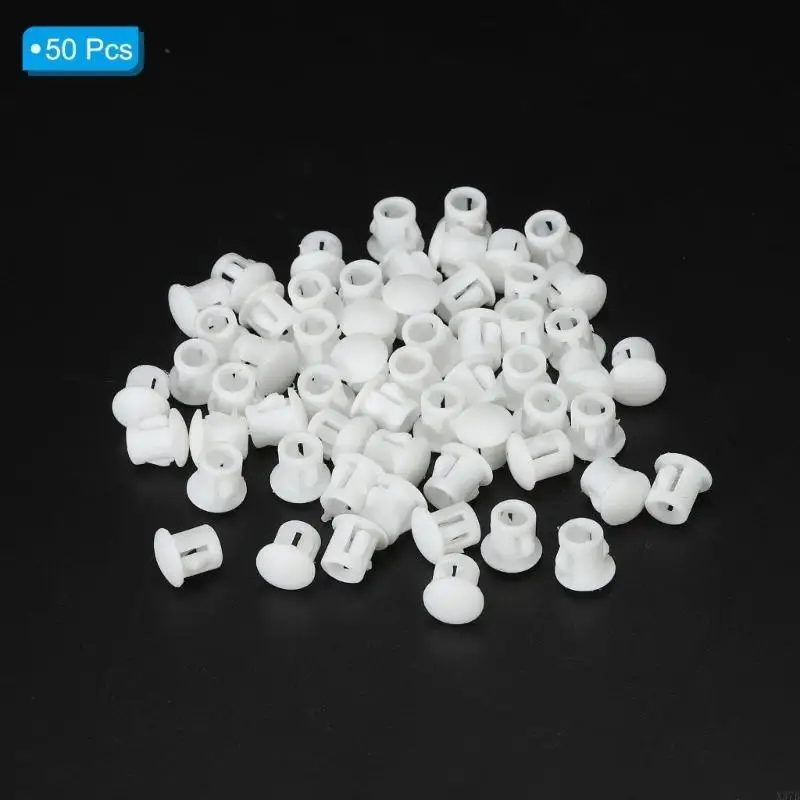 30Pcs White Plastic Hole Plugs Screw Caps Cover Flush Type Panel Plugs for Kitchen Cabinet and Furniture Panel Fastening