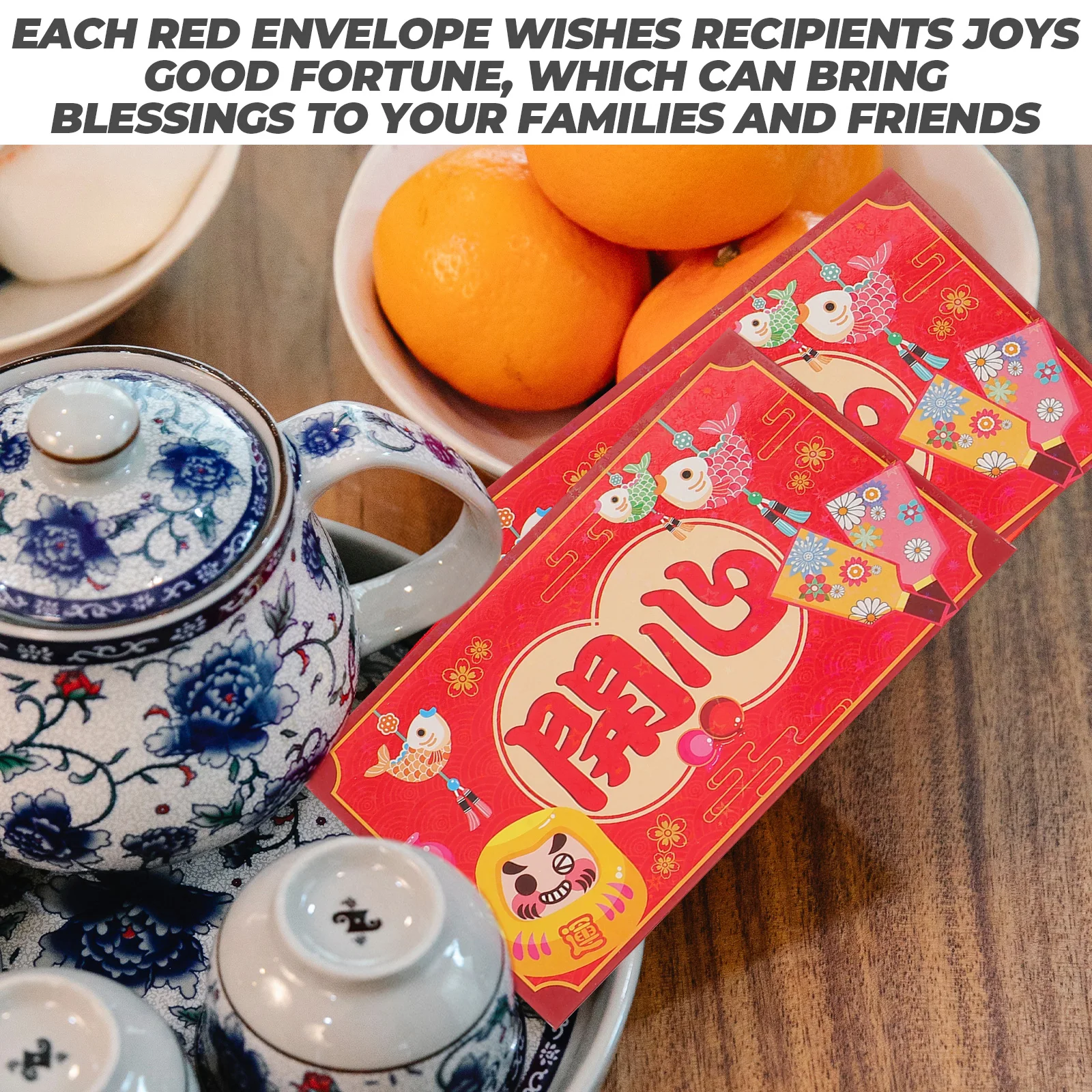 

12 Pcs Rabbit Horizontal Red Envelope Bag Wallet Paper Festival New Year Packet