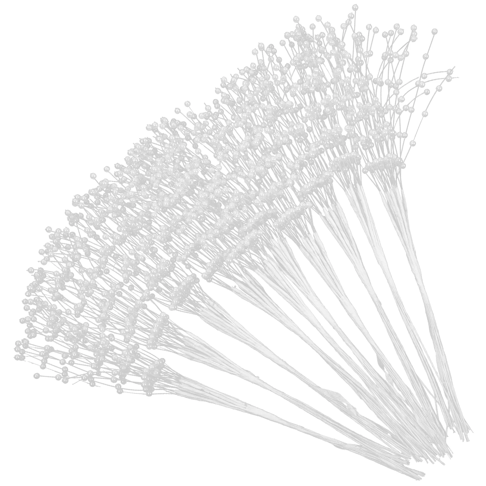 

Pearls Beaded Accessories Floral Decor Crystal Beads White Plastic Loose for Crafts