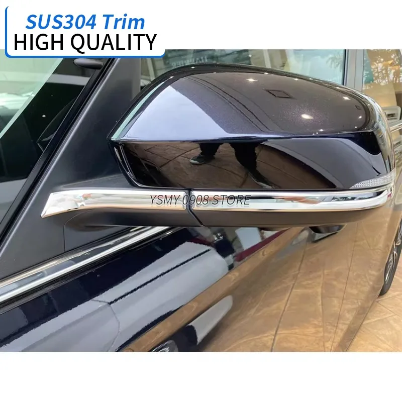 4 PCS High Quality Stainless Steel Chrome Styling Mirror Garnish Trim for Voxy Noah 90 2022 Car Exterior Body Part Accessories