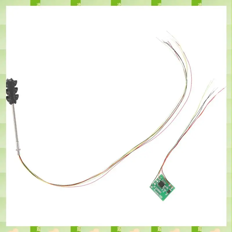 2025 3 Color Traffic Light Signals Ho Oo Scale Model 6Led For Diy Sand Table Crossing Street Construction Railway Two Side,3 Col