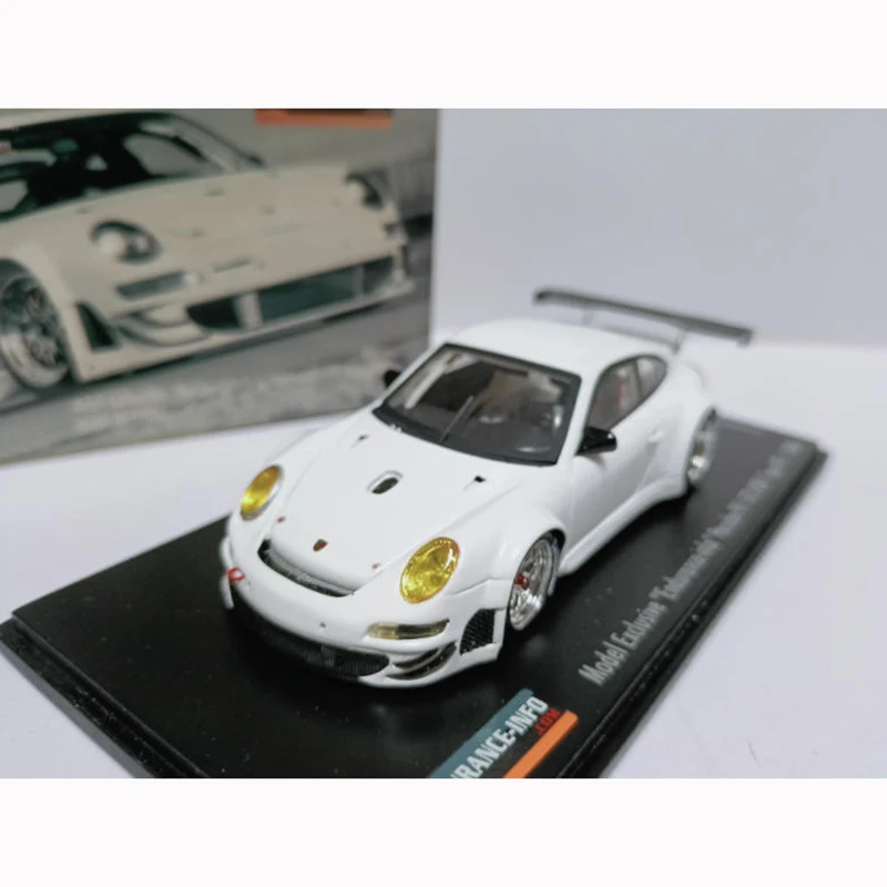شرارة 1/43 مقياس 911 997 GT3 RS التحمل-Info الراتنج محاكاة نموذج سيارة مجموعة ثابتة زينت هدايا العيد اللعب #1