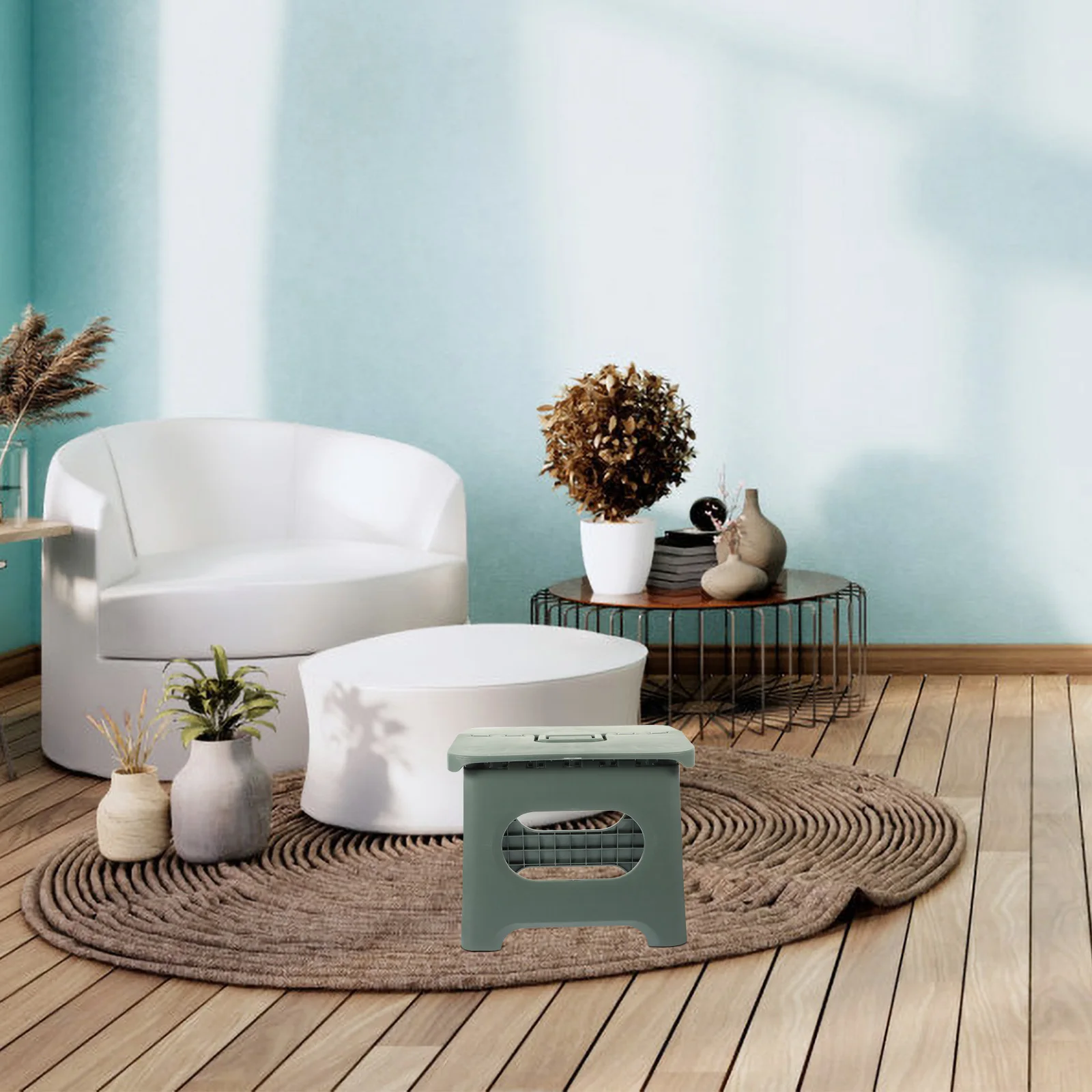 

Sturdy Foldable Stool Heavy Duty Plastic Stool for Hiking Fishing Travelling Climbing Kitchen Bathroom Indoor Outdoor Activities