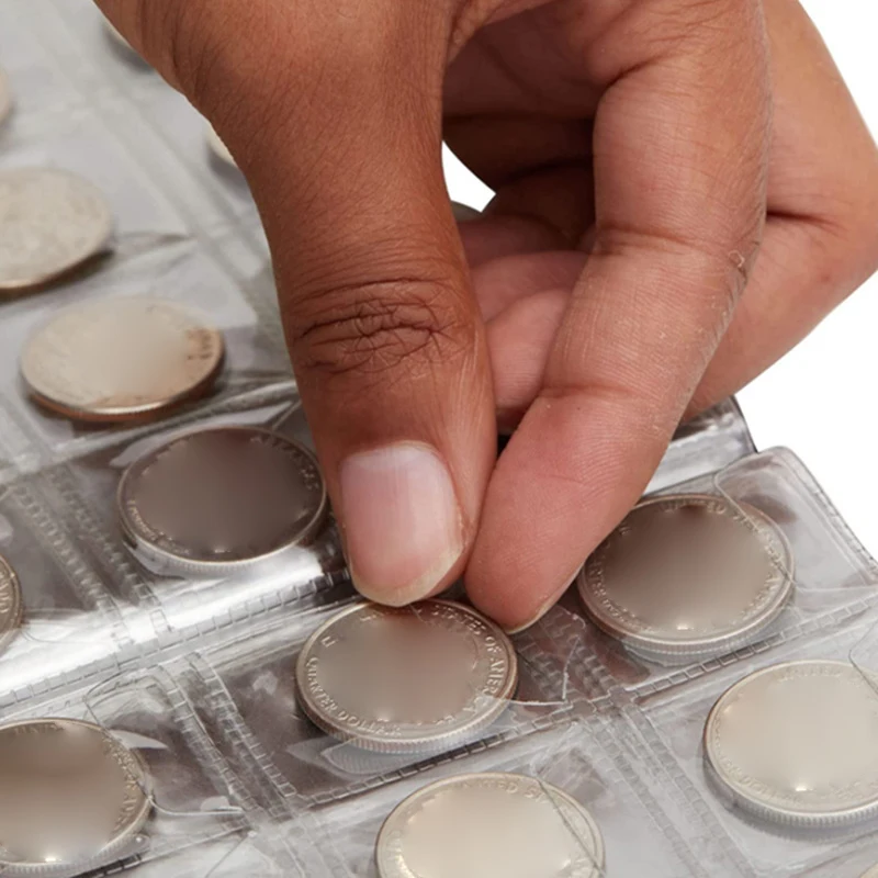 1 Piece Coin Collection Holder Album 120/240 Pockets Coin Collection Book Commemorative Coin Organizer Storage