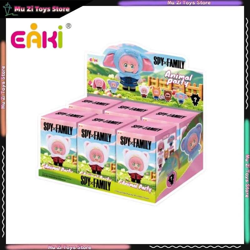 2026 New TOPTOY EAKI Anime SPY×FAMILY Animal Party Plush Blind Box Anime Figure Anya Forger Animal cross dressing Plush Doll Toy