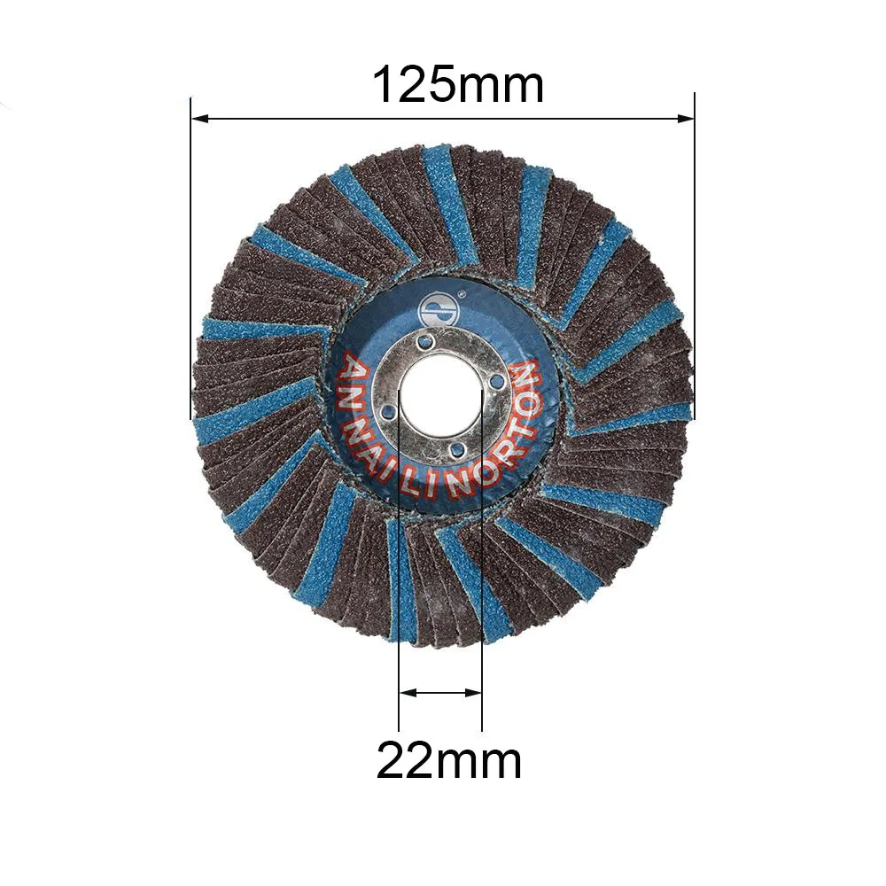 125mm 5inch Curve Flap Discs Sanding Discs 80Grit Grinding Wheels Blades For Angle Grinder 2PCS