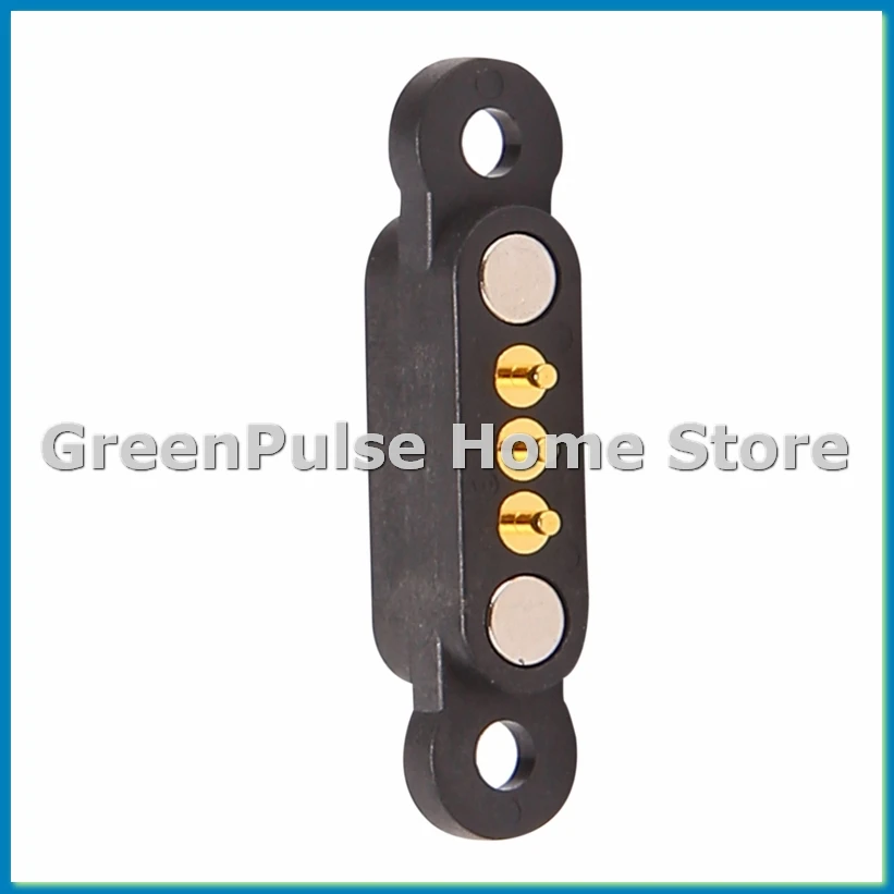 5 Pairs Spring Loaded Magnetic Pogo Pin Connector 3 Positions Magnets Pitch 2.3MM Through Holes Male Female Probe-ABAM