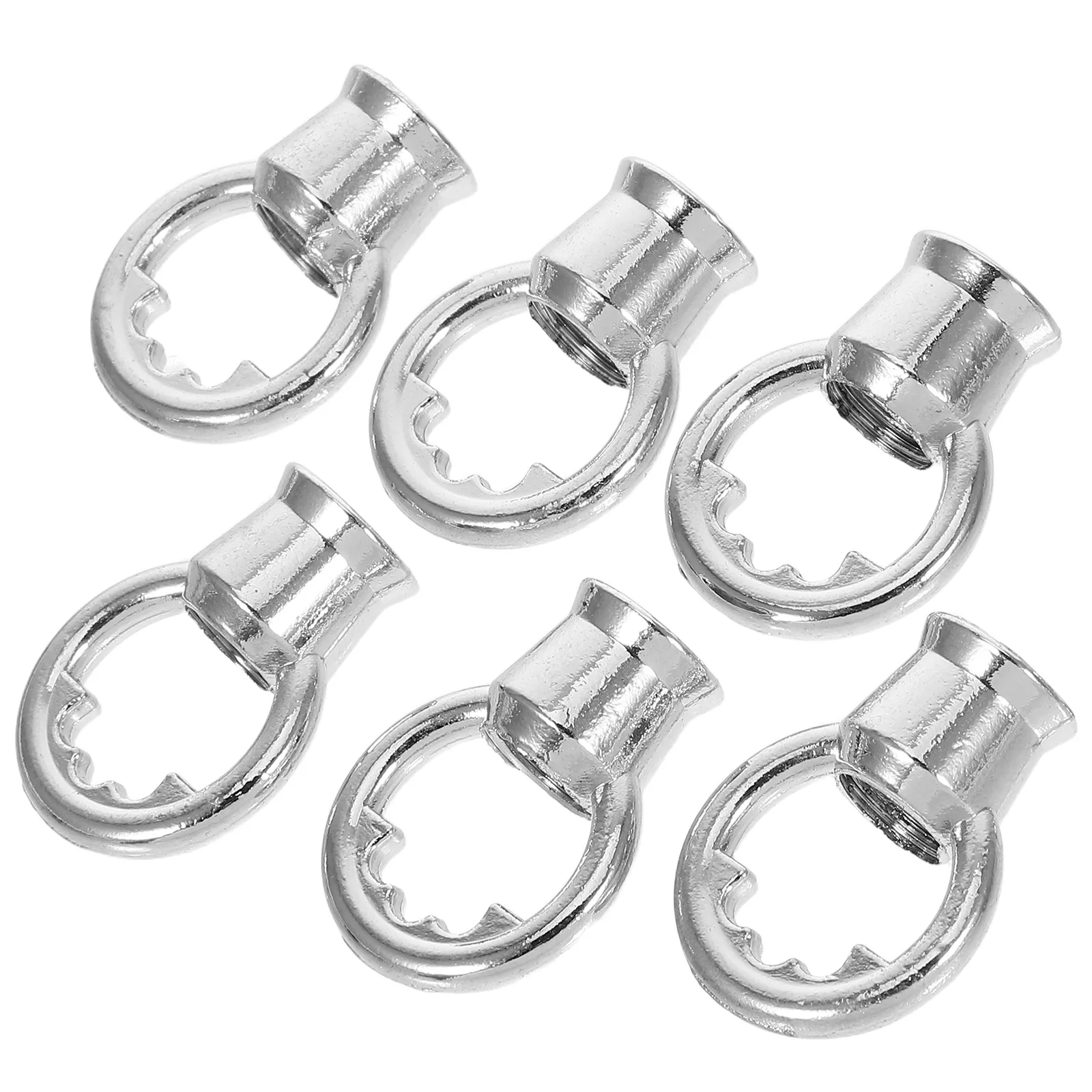 

6pcs Link Ring M10 Internal Tooth Lamp Plant Hanging Ceiling Hooks Hooks Silver Metal DIY Chandelier Ceiling Rose Parts