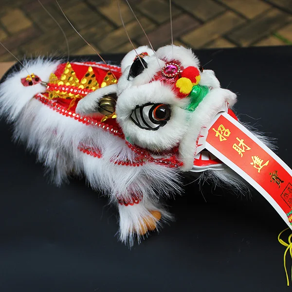 Fantoche de Leão Artesanal Tradicional com Fio, Presente Especial para Crianças Chinesas no Exterior, Suprimentos Criativos p...