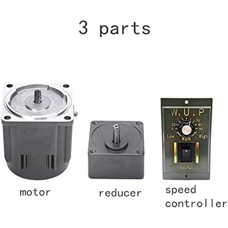 Imagem -06 - Motor de Redutor de Engrenagem ca com Regulador de Velocidade Ajustável Motor Monofásico cw Ccw 6w 220v 69415rpm 2ik6gn-c 2gn15k