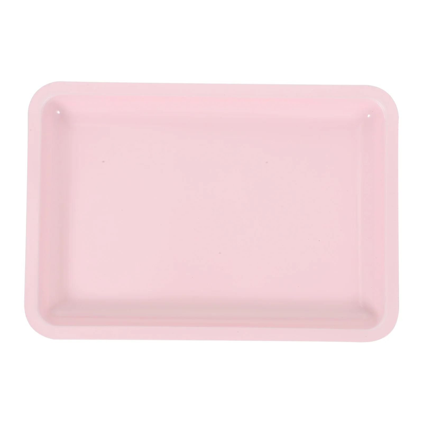 

Stainless Steel Jewelry Tray Manicure Desktop Tool Storage (Pink) Plate Display Organizing Nail Organizer Tools