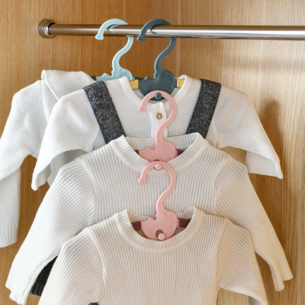 

20pcs Kids Clothes Hangers Non Slip Retractable Drying Rack PP Material Adjustable Baby Closet ganizer Home Supplies