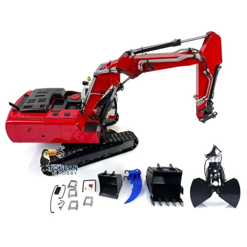 MTM 1/14 946 Tracked RC Hydraulic Excavator Model 3-section Boom Metal Electric Engineering Vehicle Earth Diggers Toys TH22732