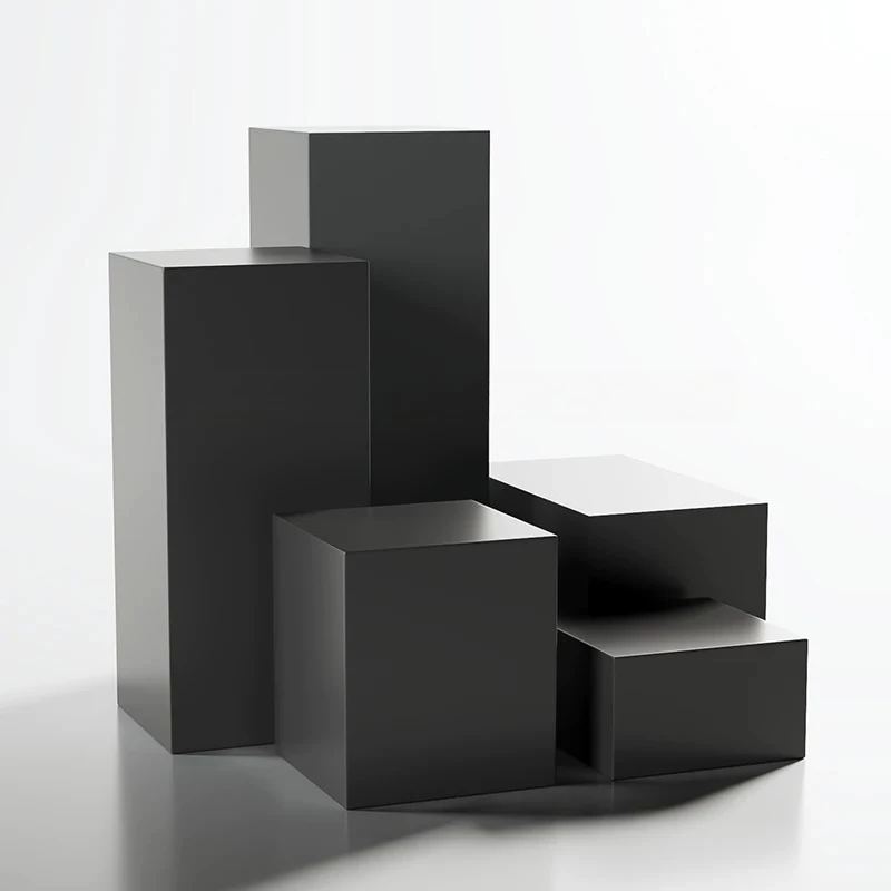 Matte black base Height-increasing display stand Clothing store Model platform Water table Display stand Square