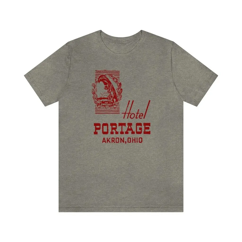 Hotel Portage Akron Ohio Vintage Ad T-shirt