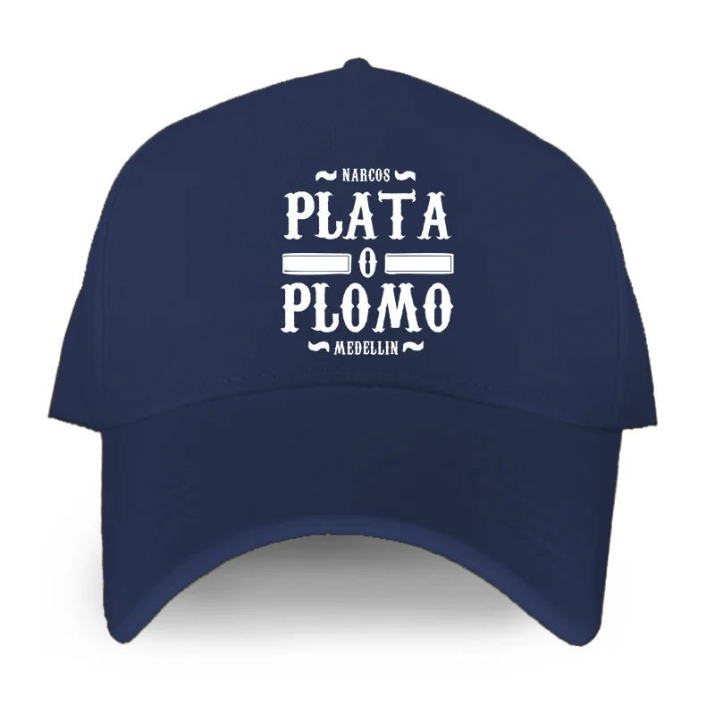 Funny Narcos Plata O Plomo Cotton Baseball Cap Pablo Escobar Trucker Caps Classic Vintage Hat For Men Dad Hat