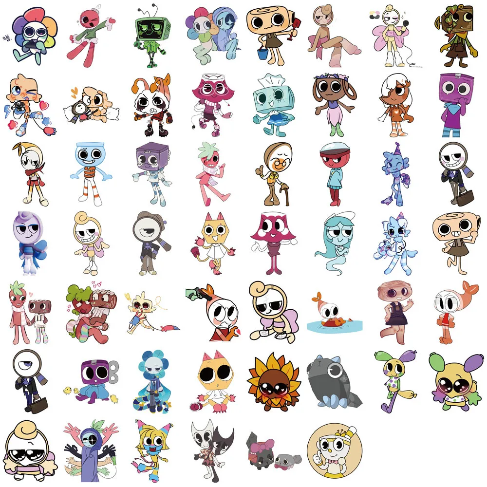 54PCS SDandys World Stickers Graffiti Stickers DIY Diary Phone Case Handmade Scrapbook Aesthetic Stickers image 4