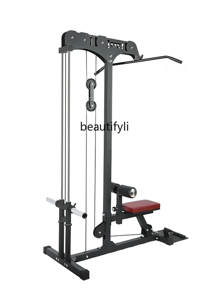 

lt Multifunctional high pull-down trainer household sitting rowing single station commercial