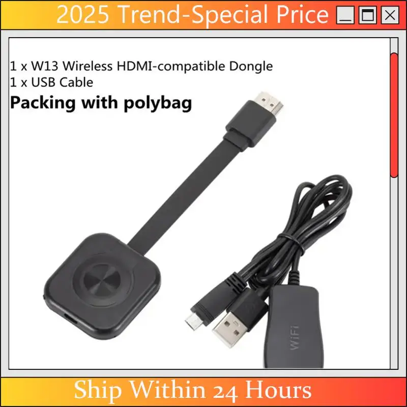 CHYY Top W13 TV Stick TV Dongle Receiver HD For Mirascreen For Miracast HDTV Display Dongle TV Stick For Ios Android
