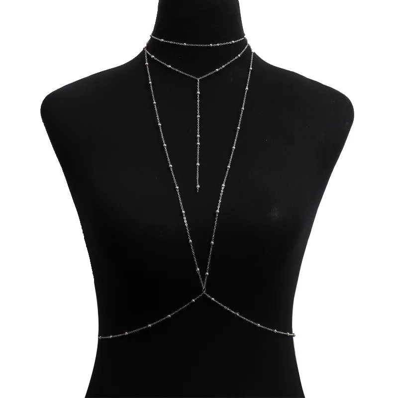Women's Bohemian Simple Bead Waist Chain, Beach Accessory