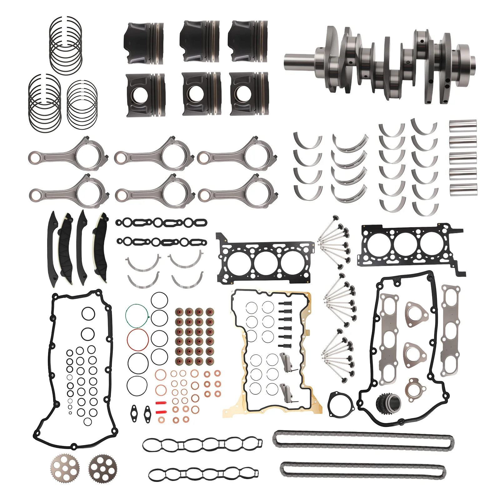 

Полный комплект для капитального ремонта двигателя для Chrysler Jeep RAM Lancia 3.0L Diesel CRD V6 2011+
