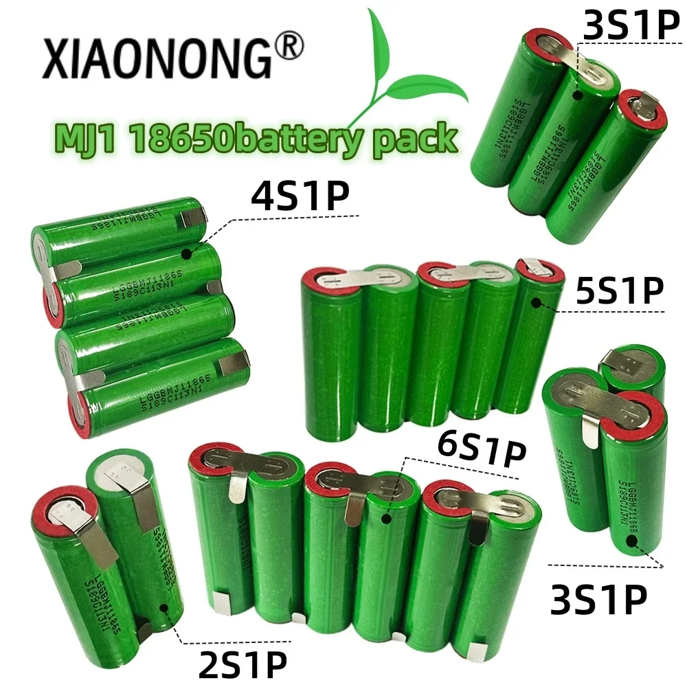 

7.4 V-24V 3500mAh MJ1 18650 Lithium-Ion - Custom battery package, welding battery 2S1P 3S1P 4S1P 5S1P 6S1P