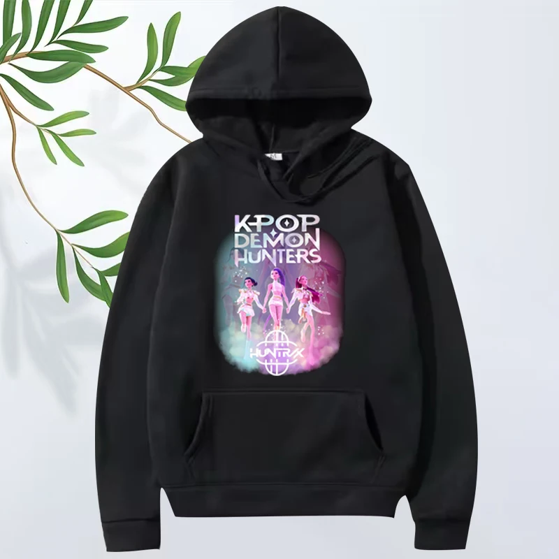 

Kpop demon hunter 2025 fashion hoodie men women Anime vintage Long sleeve Sweatshirt with print Graphics oversized hoodie unisex