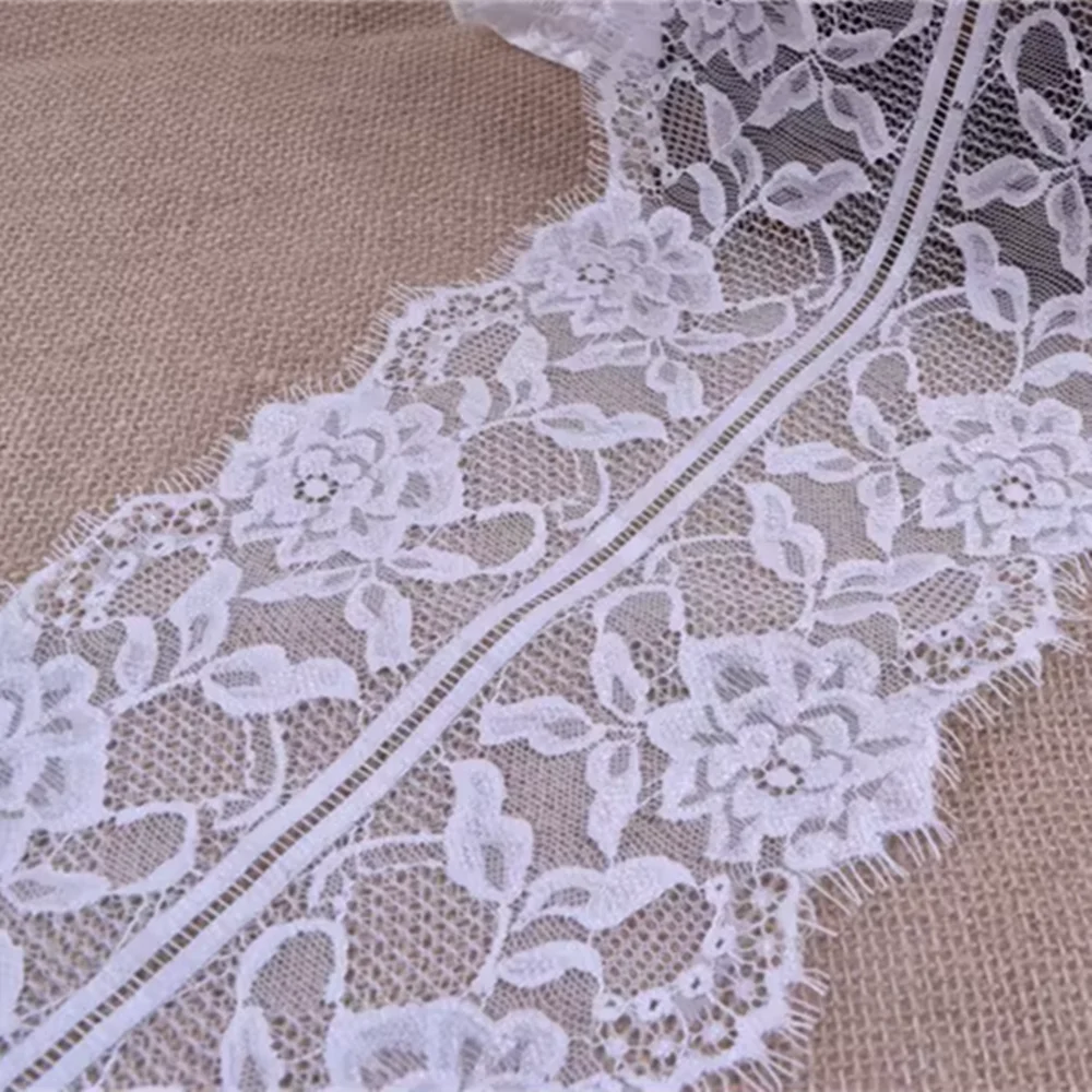 

10Pcs 3yards 2016 Summer item 19cm Width Chantilly Lace, Chemical Lace Trim, Eyelash Lace for Garments