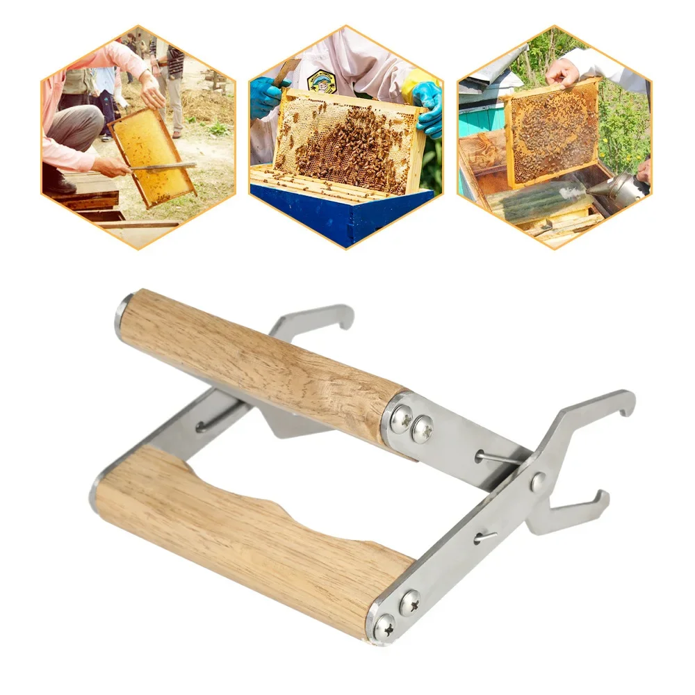 Bee Hive Frame Holder Stainless Steel Capture Frame Grip Beehive Clip Clamp Grasp Beekeeping Accessories Increase Honey Bee Tool