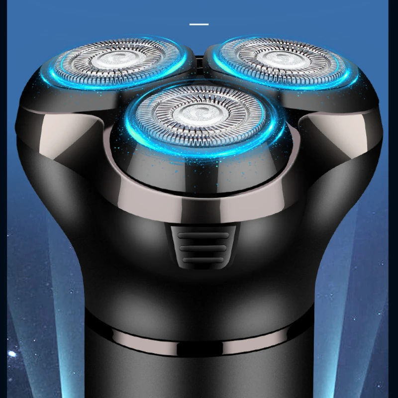 Intelligent LCD Digital Display Floating Three-in-one Washable Multifunctional Beard Razor Man Shaver Men's Electric Shaver Care