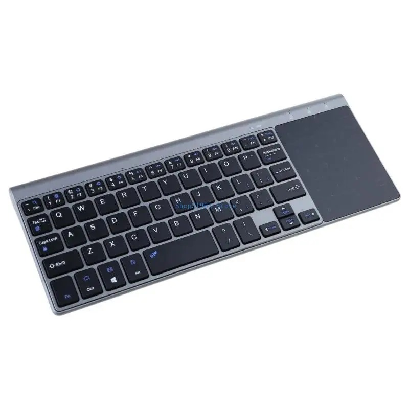 L4MA Wireless Keyboard 2.4G Bluetooth-compatible Keyboard with Touchpad for PC/Laptop