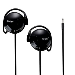 3.5mm Wired Bass Headphones Ear Hook Headset Sports Music Game Wired Earpiece For Mp3 Computer Mobile Telephone