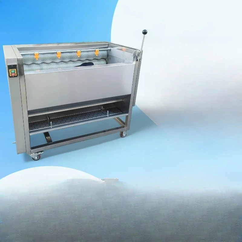 

Potato peeler, commercial fully automatic brush type electric cleaning peeler