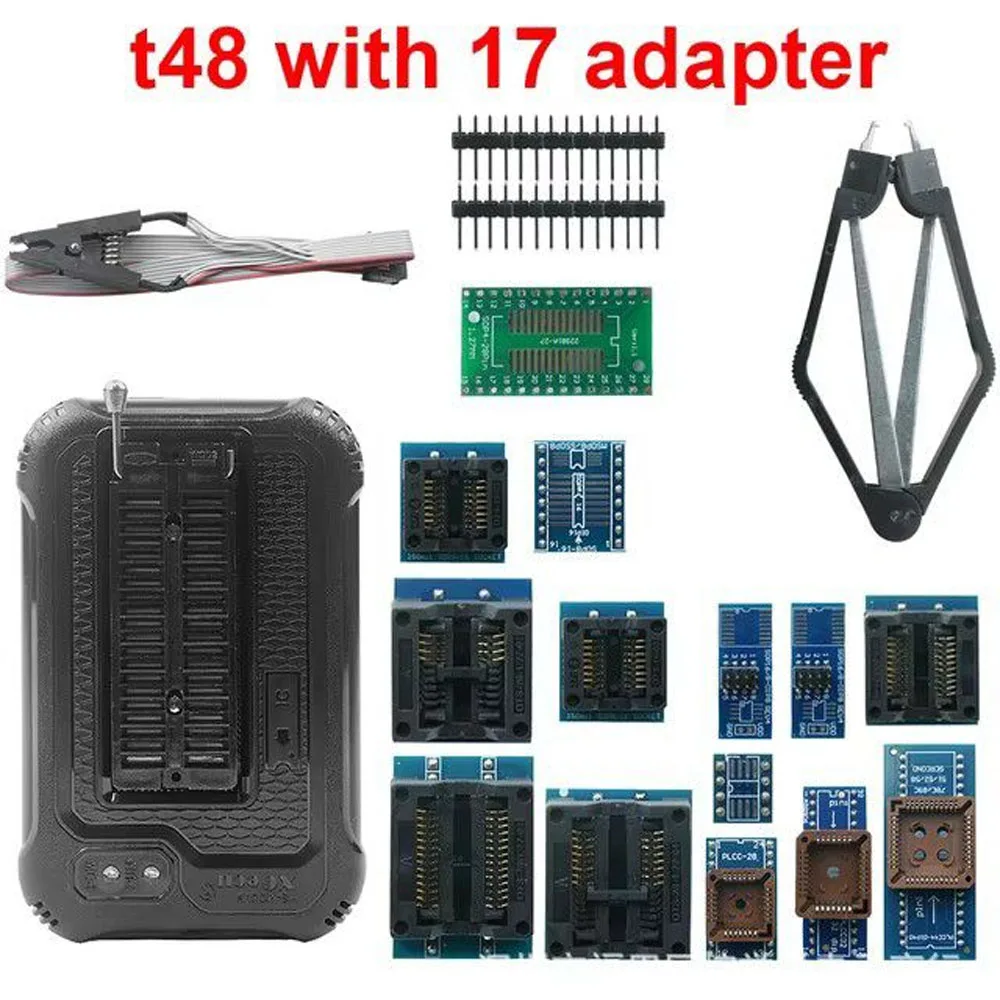 T48 TL866II 3G مبرمج عالمي 42 محول يدعم 17386 IC SPI NAND EEPROM MCU PIC AVR