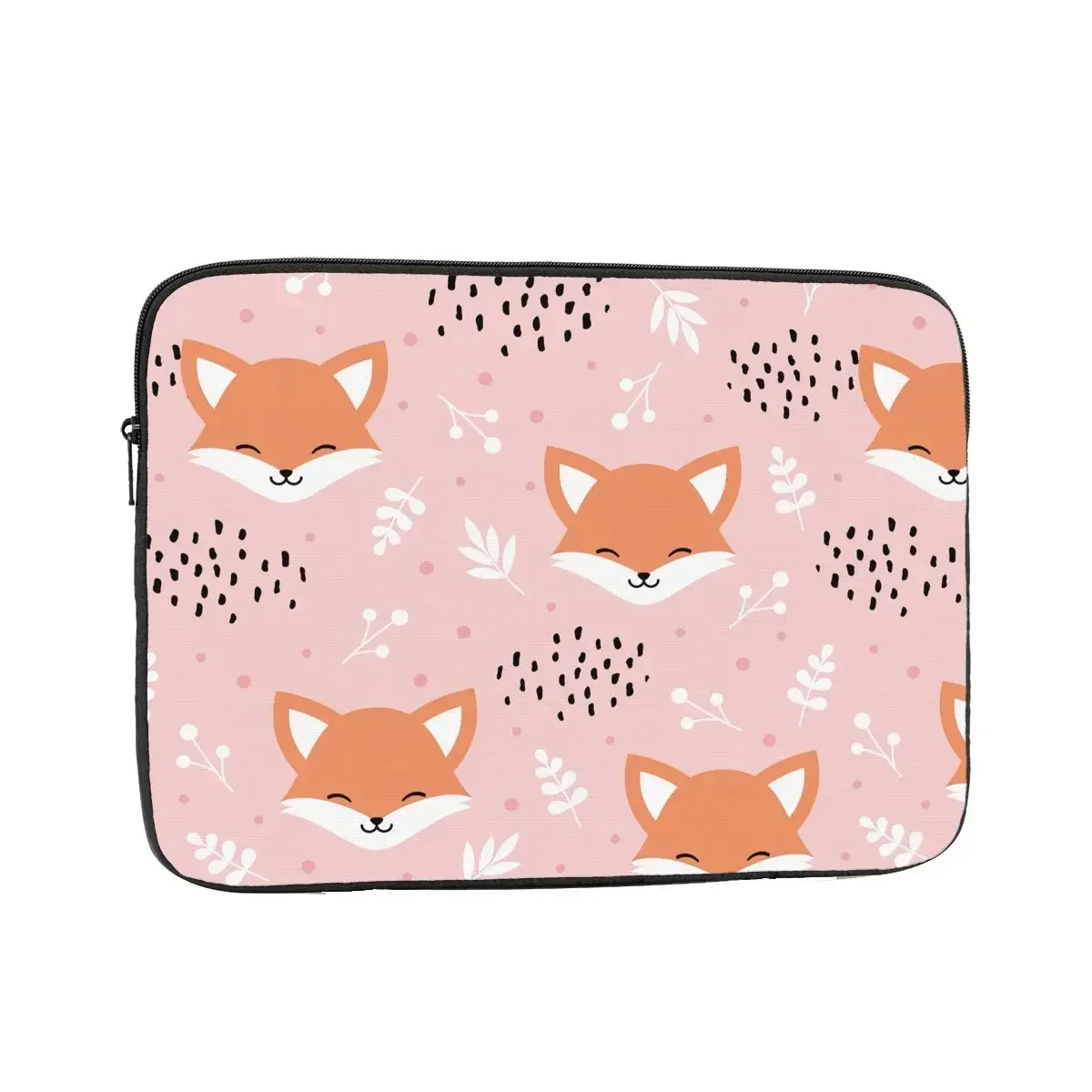 Fox Flower Floral Laptop Bag Case 10 12 13 15 17 Inch Notebook Liner Sleeve Tablet Shockproof Case Bag