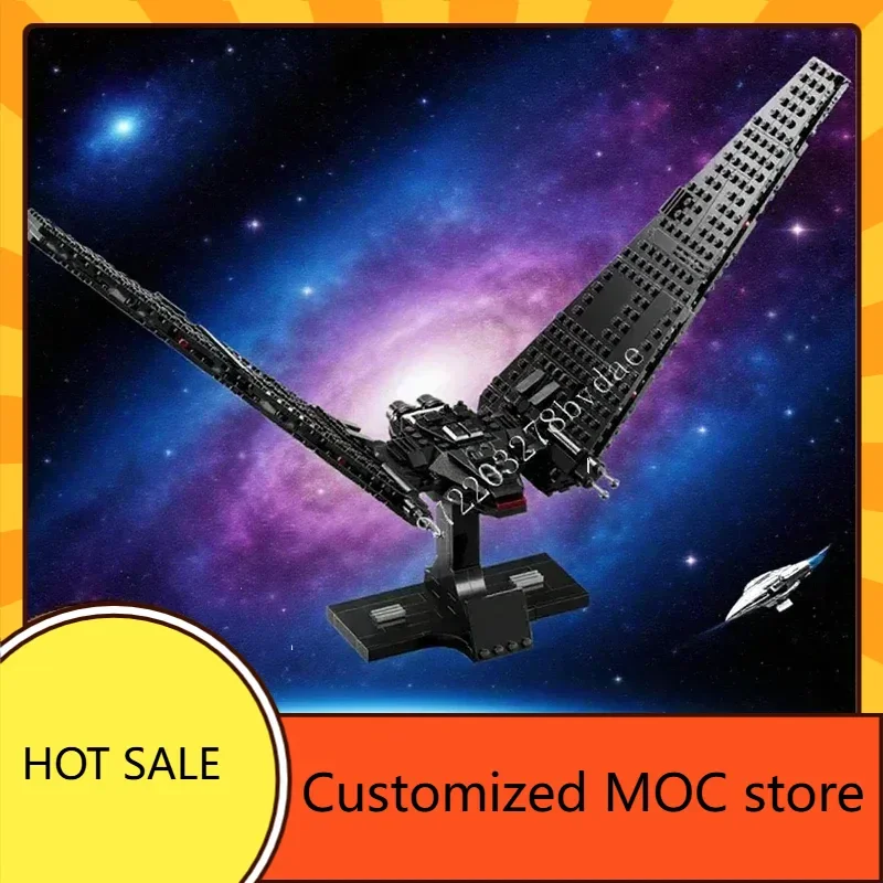 

387 шт. Kylo Ren's Command Shuttle, космическая война, военный MOC, линкор DIYA, сборка, игрушка на день рождения, головоломка, Рождественский подарок для детей, возраст