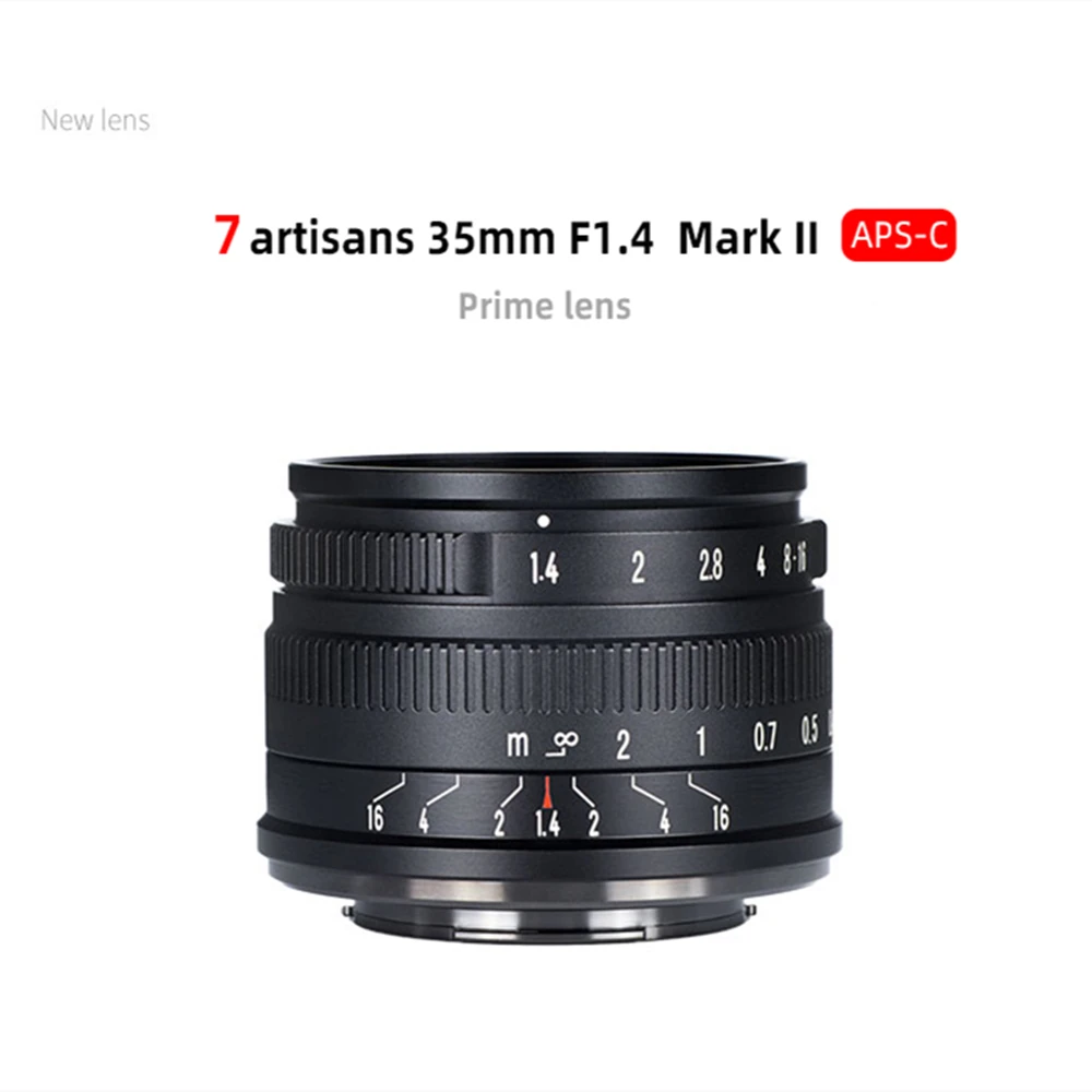 7artisans 35 مللي متر F1.4 مارك II APS-C Prime عدسة الكاميرا ل مايكرو 4/3 ZVE10 A6000 FX30 فوجي فيلم X-H2 نيكون ZFC كانون RF سوني E لوميكس #2