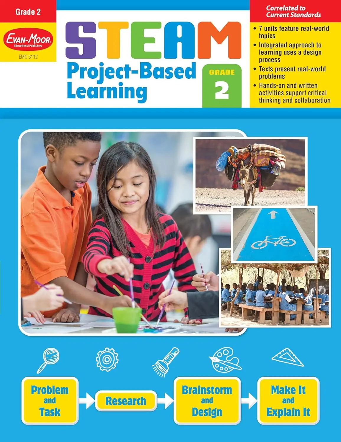 

Evan-Moor STEAM Project-Based Learning, Grade 2 Workbook,aged 6 7 8 9, English book 9781645141884