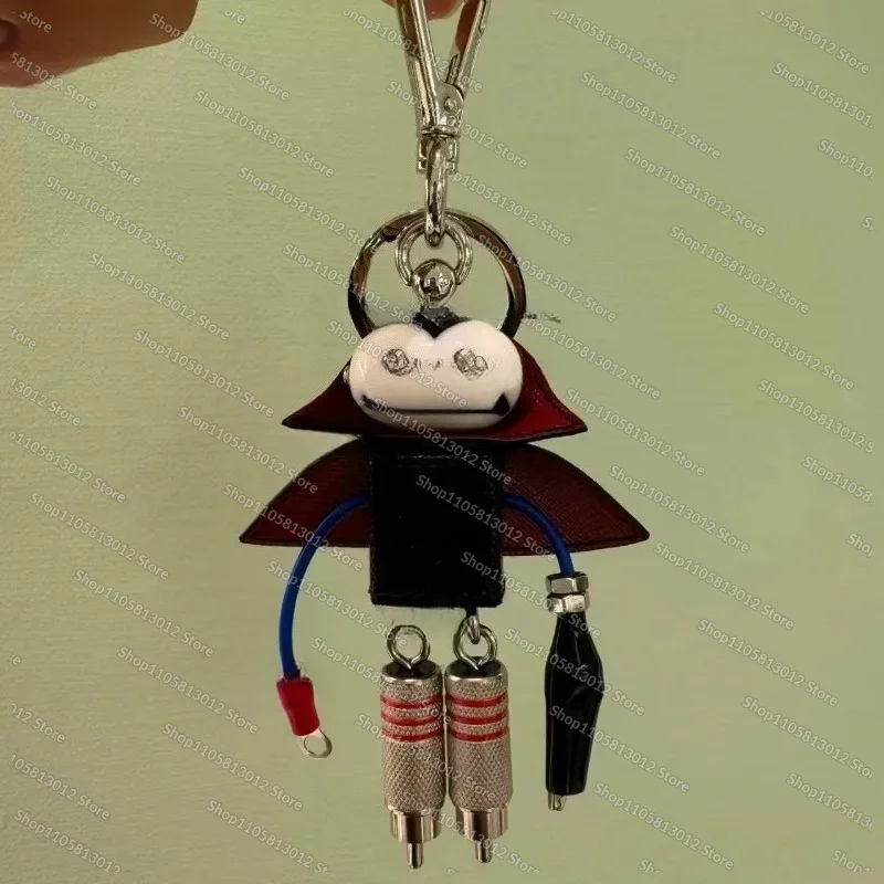 Metal Enamel Triangular Pendant Retro DIY Keychain Bag Accessories