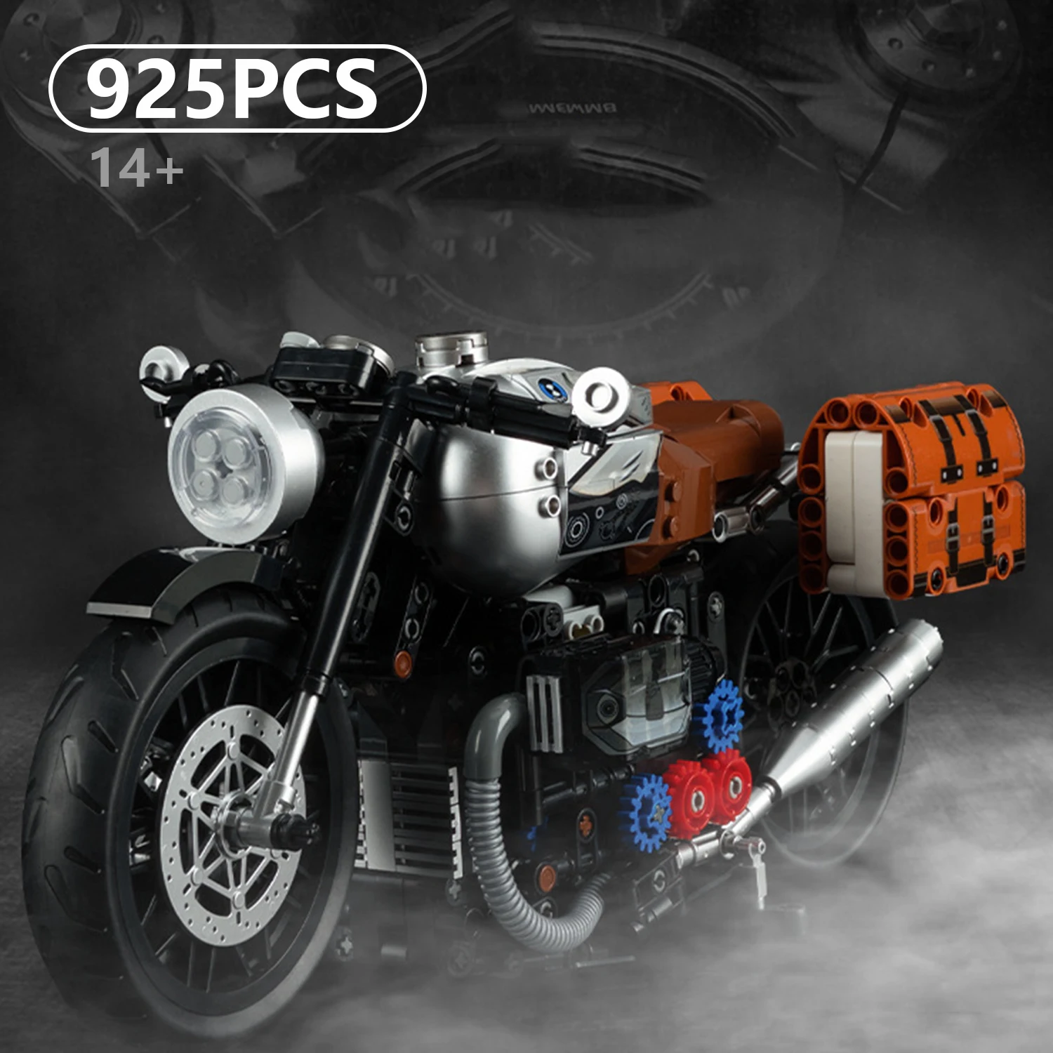 

Latte Motorcycle Model Tech Parts Building Blocks Assembly Toy Display Hot Sales Gift for Adults