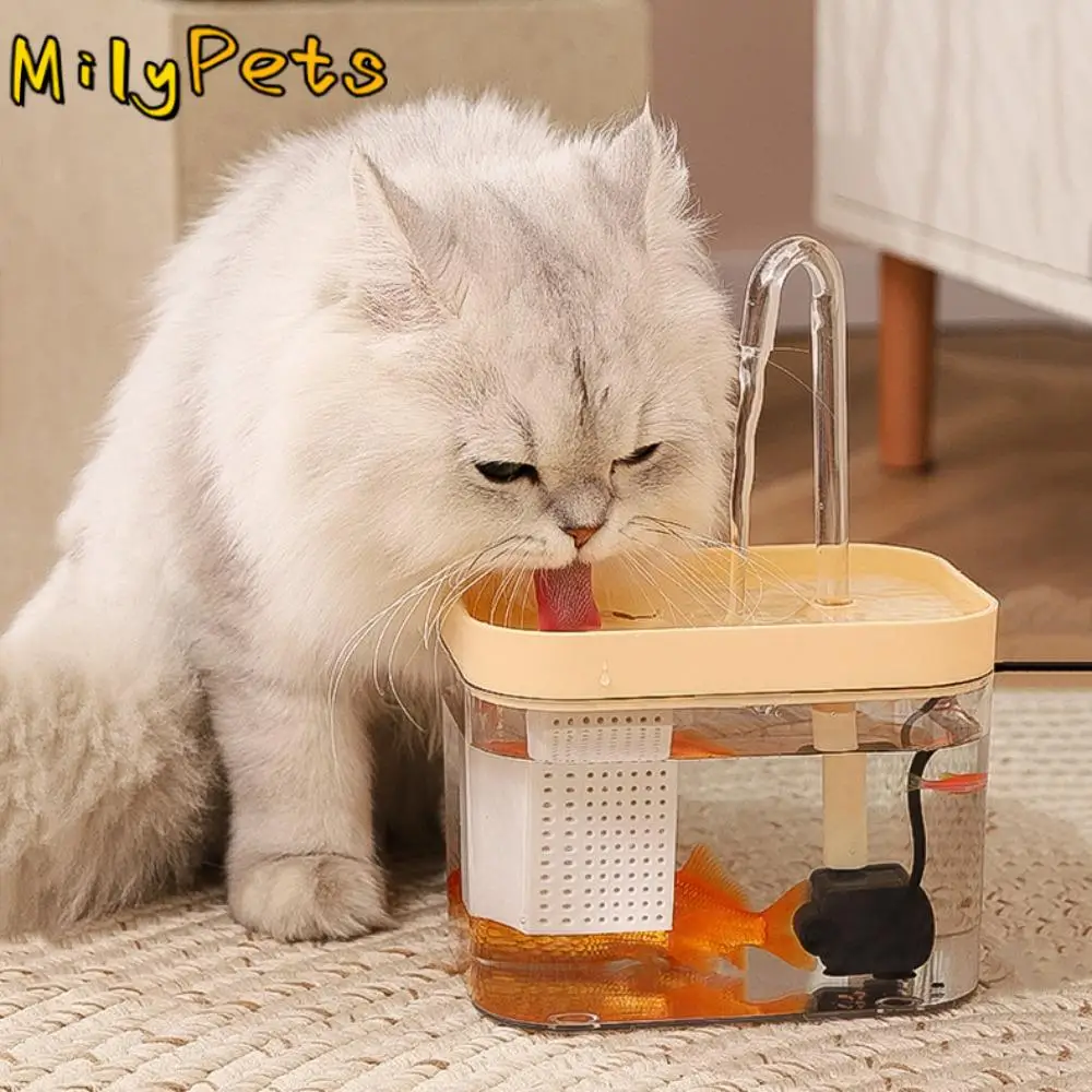 

Automatic Cat Water Fountain Transparent Smart Pet Water Dispenser Large Capacity Recirculate Cat Filtering Drinker Holiday