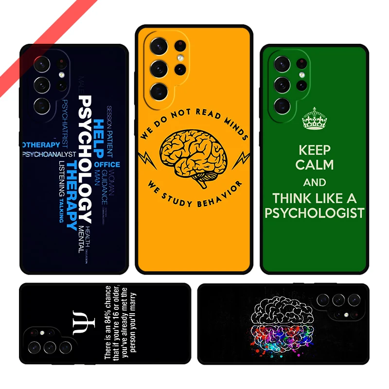 Psychologist Profession Psychology Phone Case For Samsung Galaxy S20 FE S21 S10 S23 Plus S24 S22 Ultra Note20 Note10 S9 S8 Cover