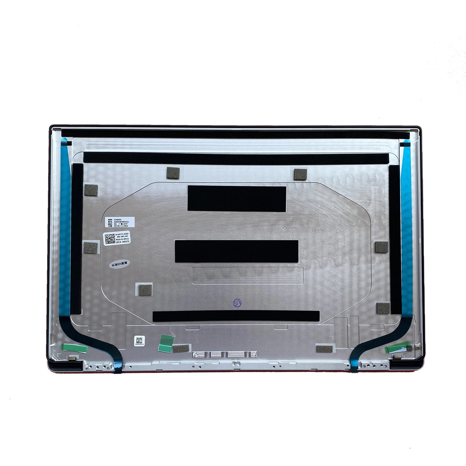 NUEVA cubierta trasera LCD para portátil para Dell XPS 15 9570 Precision 5530 M5530 A shell plateado 0M7JT3 M7JT3