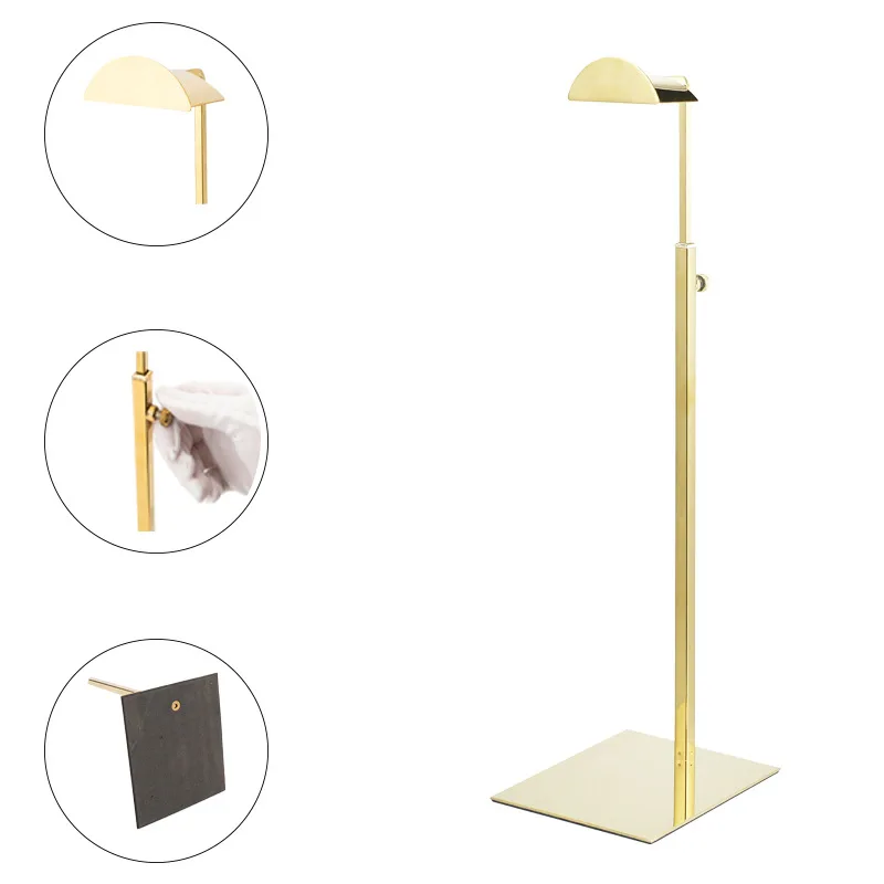 Stainless Steel Display Bag Hanging  Display Rack Women's Bag Rack Support  Rack Floor Adjustable Bag Hanger - view 2