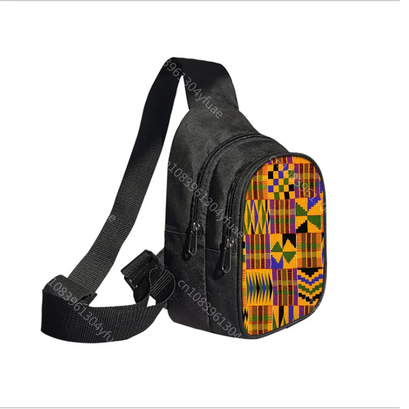 Afro Women Girls Waterproof Crossbody Waist Bag African Woman Print Belt Bag Pack Fashion Travel Chest Bum Bag Travel  Purse