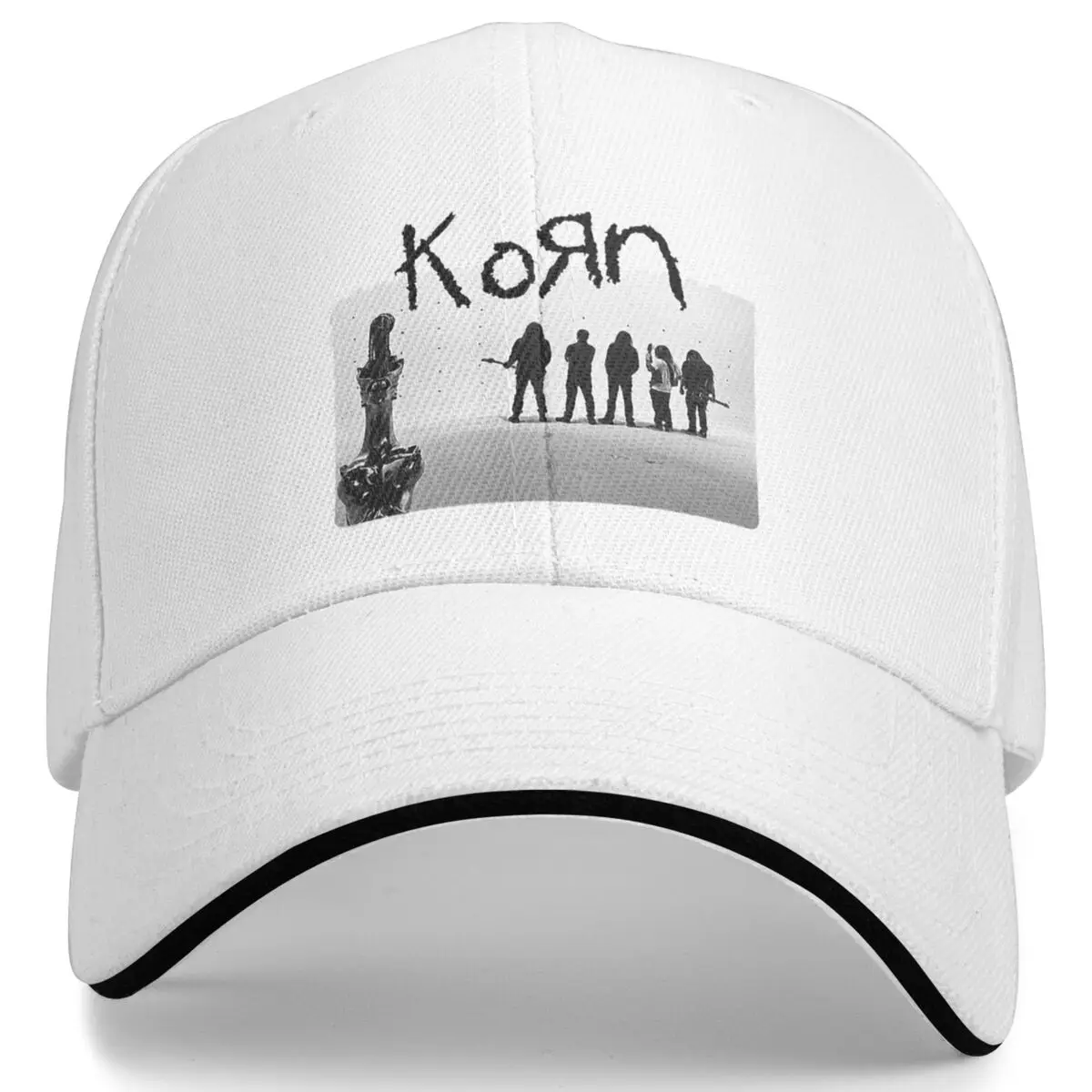 New Arrival Korn Rock Band Caps Men Women Adjustable Golf Hats Baseball Caps for Casual Wear