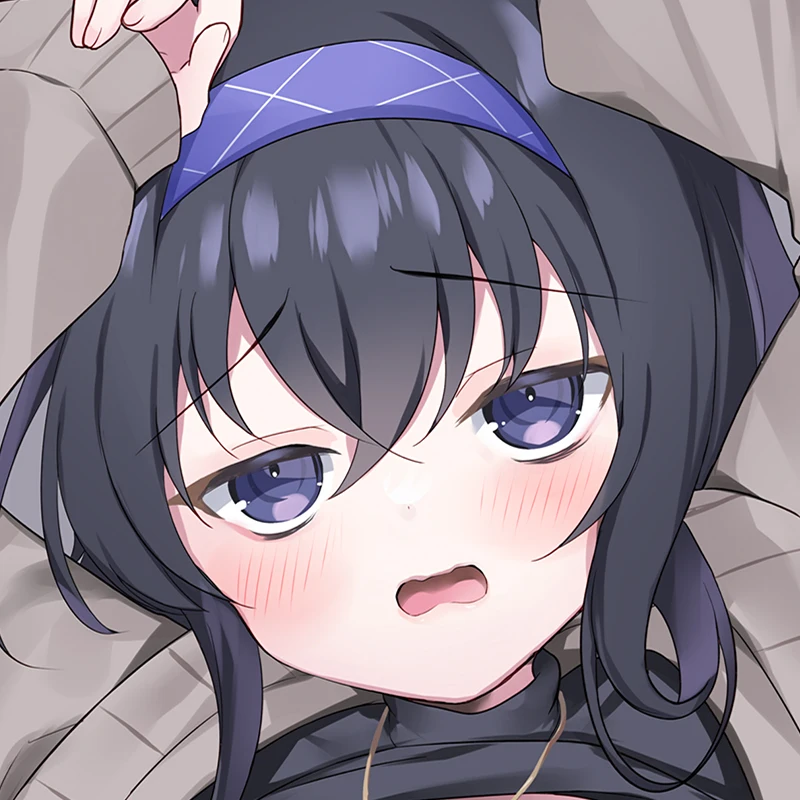 Azul Anime archivo cabras Sexy Dakimakura acogedor japonés funda de almohada regalos de lino BMZP